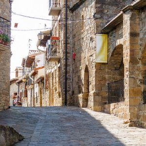 Calles empedradas del pueblo